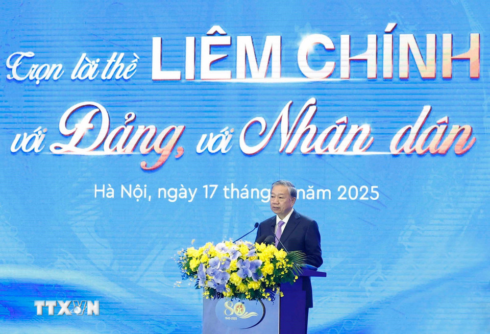 Phát biểu của Tổng Bí thư Tô Lâm tại Lễ kỷ niệm 80 năm Ngày truyền thống Thanh tra Việt Nam

